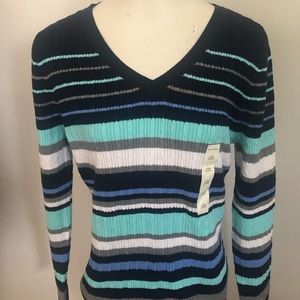 NWT Women’s striped sweater size L
